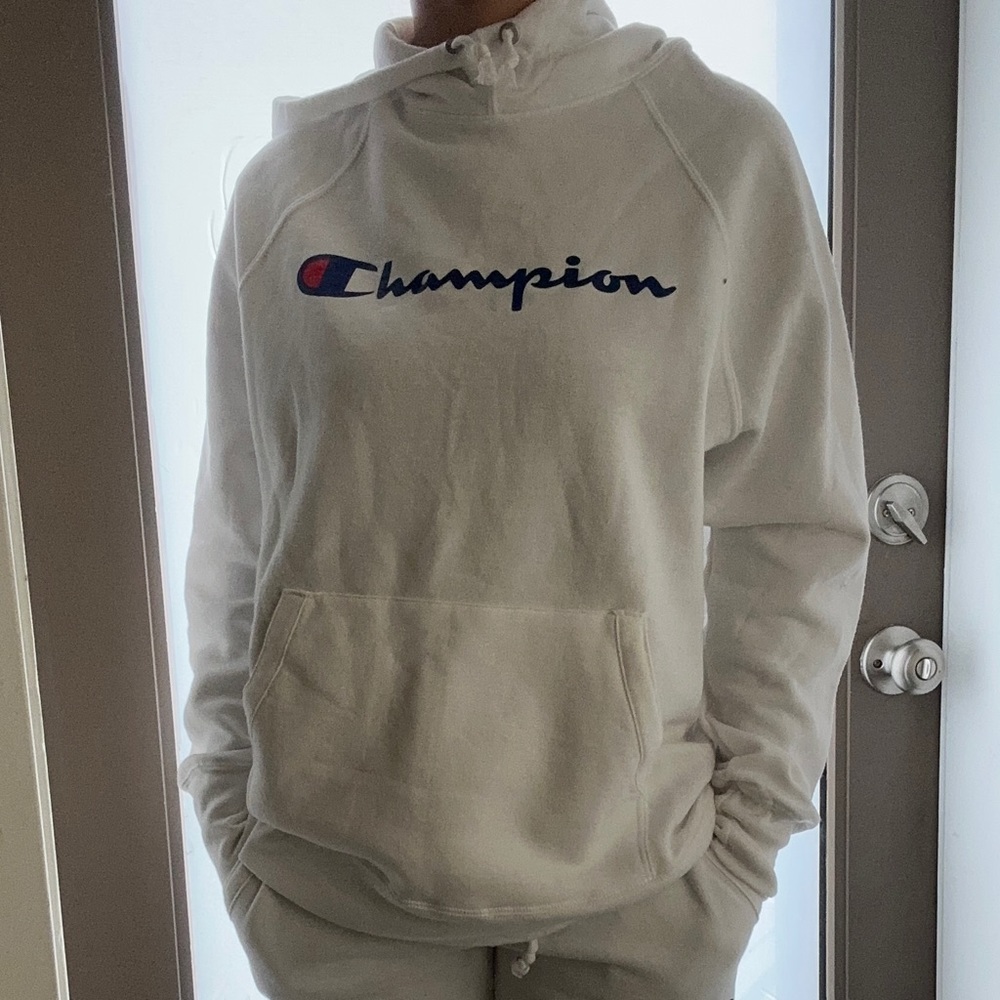 White Champion Sweatsuit